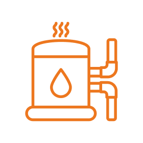 boiler icon in orange
